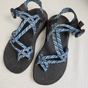 Chaco Z/Cloud X2 Strappy Sandals Shoes Women's Size‎ 9 Pivot Navy Blue Boho